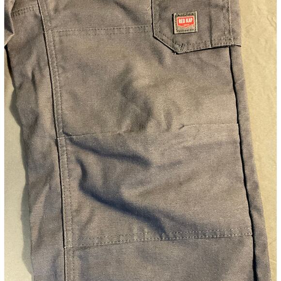 Red Kap Men's Double Knee No Scratch Tradesmen Work Pants - GRAY W36 x L30 - Picture 5 of 10